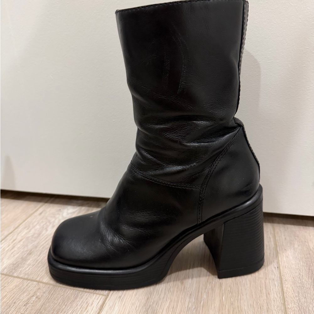 Steve Madden Fantsie Platform Boots 8 - Picture 3 of 8